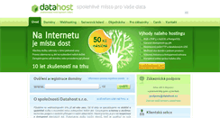Desktop Screenshot of datahost.cz