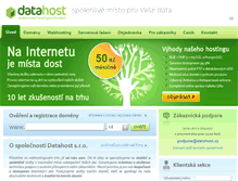 Tablet Screenshot of datahost.cz